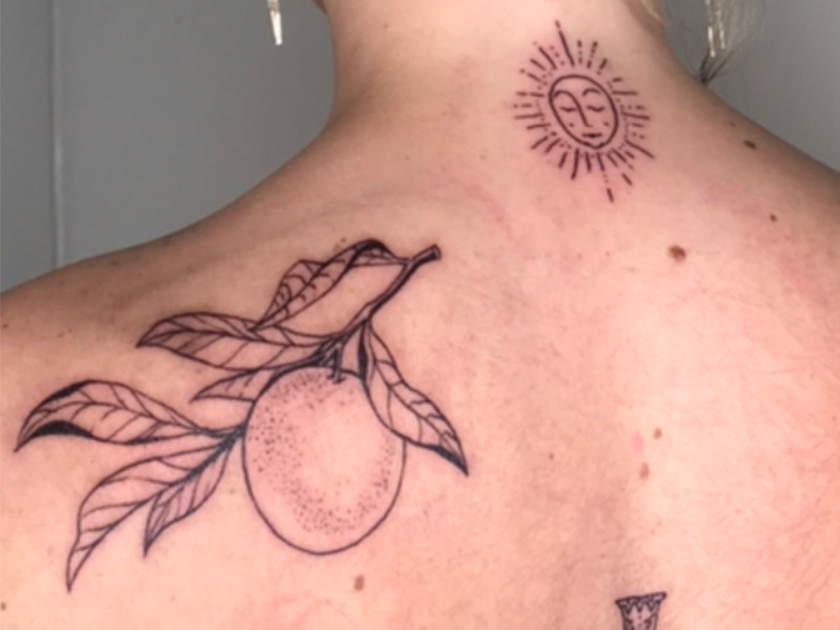 Billede af Emily's tatoveringer