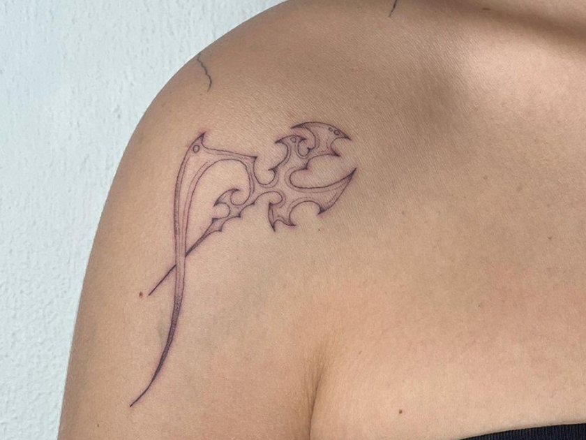 Billede af Tania's tatoveringer