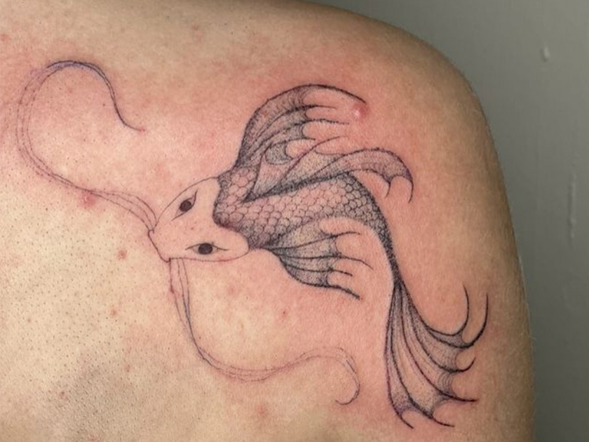 Billede af Tania's tatoveringer